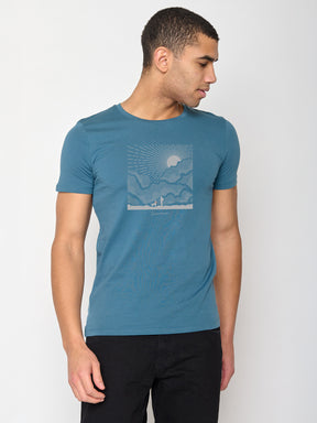 Blue Stone: Sportliches T-Shirt aus Bio-Baumwolle für Herren [24776]