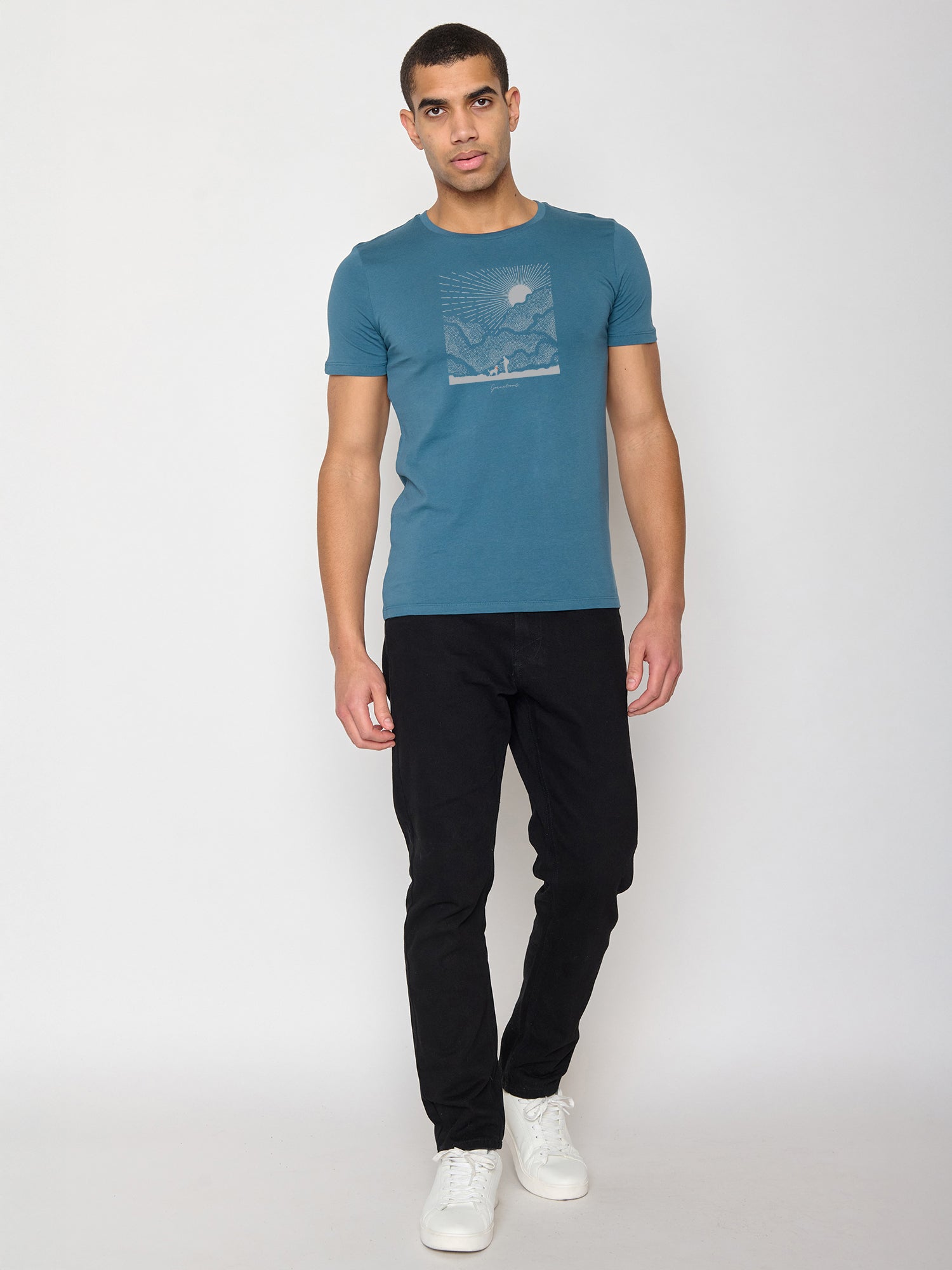 Blue Stone: Sportliches T-Shirt aus Bio-Baumwolle für Herren [24777]