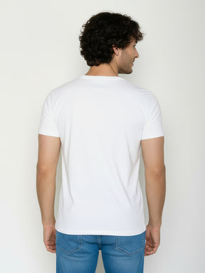 White: Sportliches T-Shirt aus Bio-Baumwolle für Herren [24797]