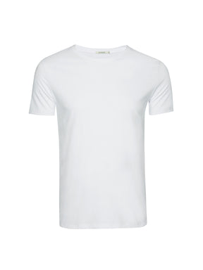 White: Sportliches T-Shirt aus Bio-Baumwolle für Herren [24798]