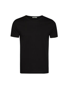 Black: Sportliches T-Shirt aus Bio-Baumwolle für Herren [24803]
