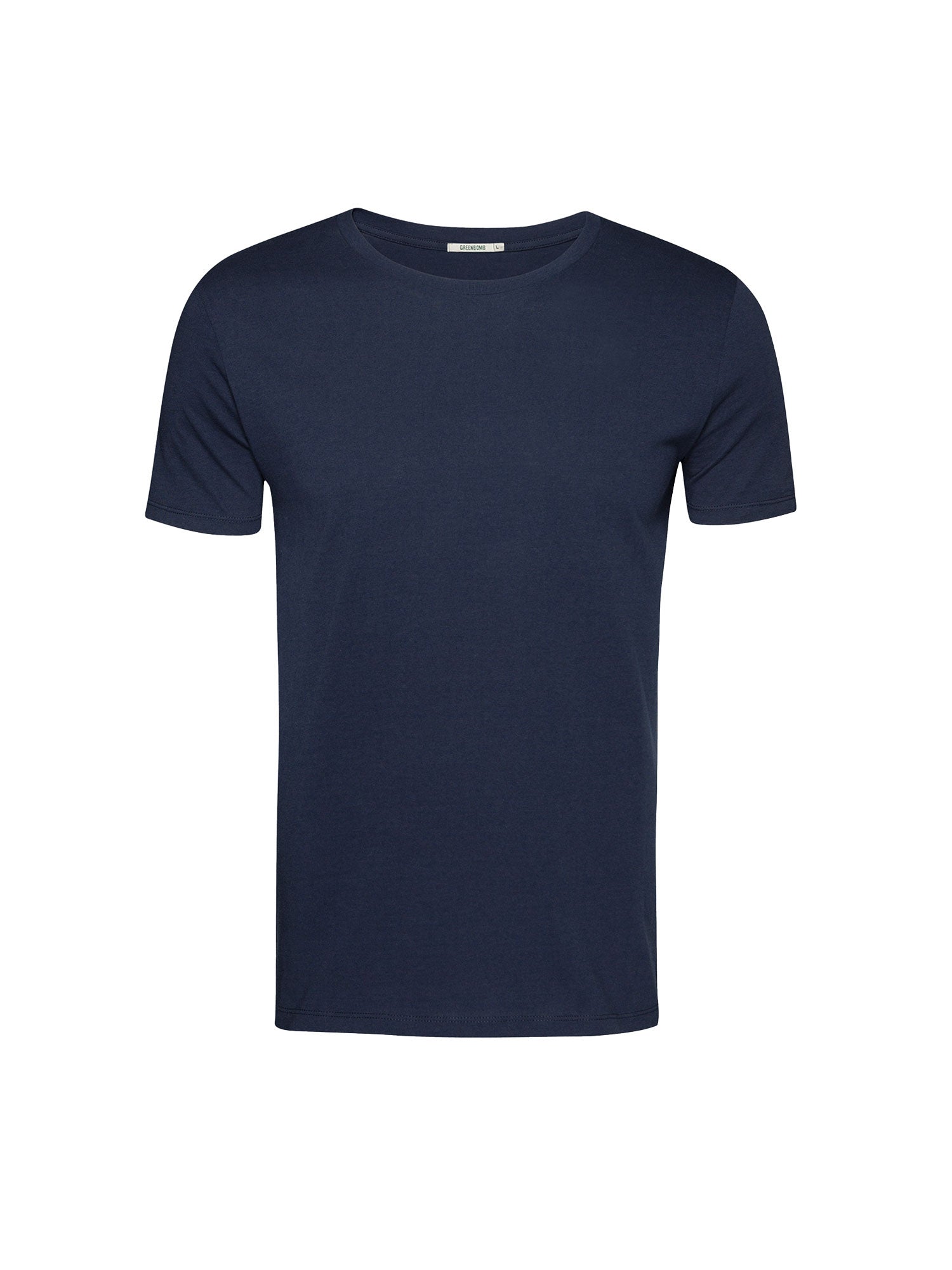 Navy: Sportliches T-Shirt aus Bio-Baumwolle für Herren [24808]