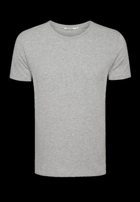Heather Grey: Sportliches T-Shirt aus Bio-Baumwolle für Herren [24813]