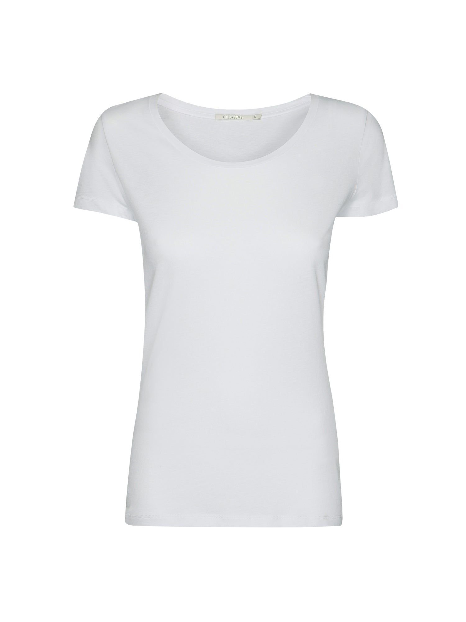 White: Sportliches T-Shirt aus Bio-Baumwolle für Damen [24823]