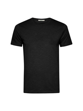 Black: Sportliches T-Shirt aus Bio-Baumwolle für Herren [24828]