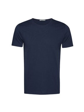 Navy: Sportliches T-Shirt aus Bio-Baumwolle für Herren [24833]