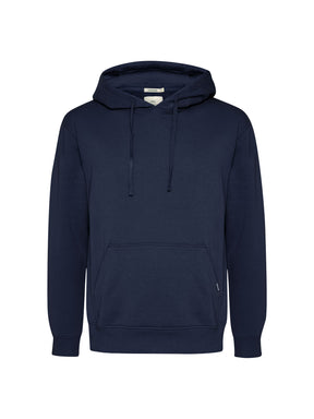 Navy: Gemütlicher Hoodie aus Bio-Baumwolle für Herren [24893]