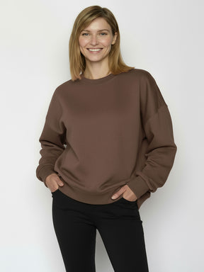 Earth Wood: Lässiges Sweatshirt aus Bio-Baumwolle für Damen [24940]