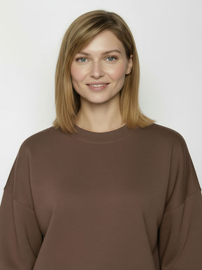 Earth Wood: Lässiges Sweatshirt aus Bio-Baumwolle für Damen [24941]