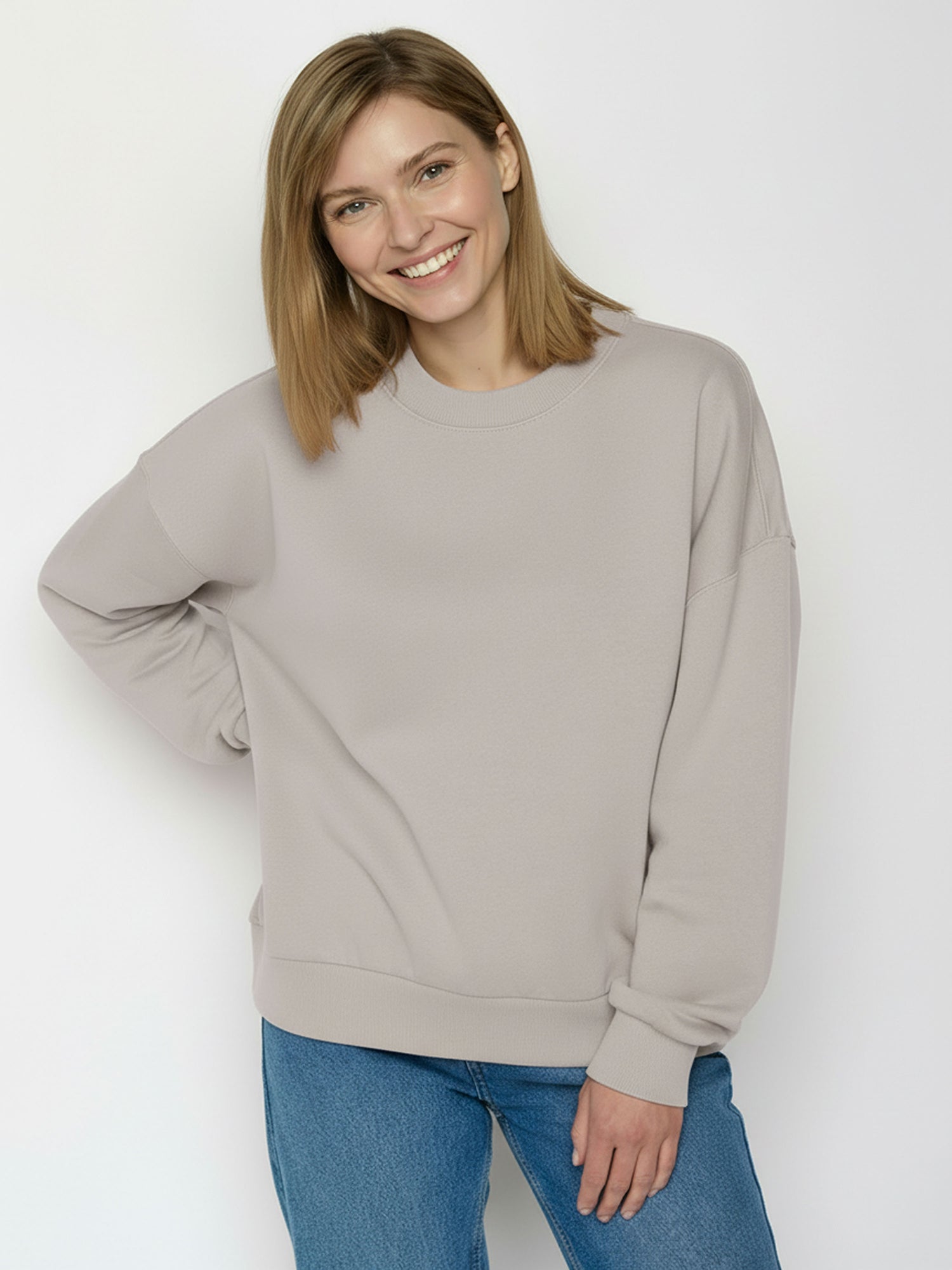 Sandstone: Lässiges Sweatshirt aus Bio-Baumwolle für Damen [24955]