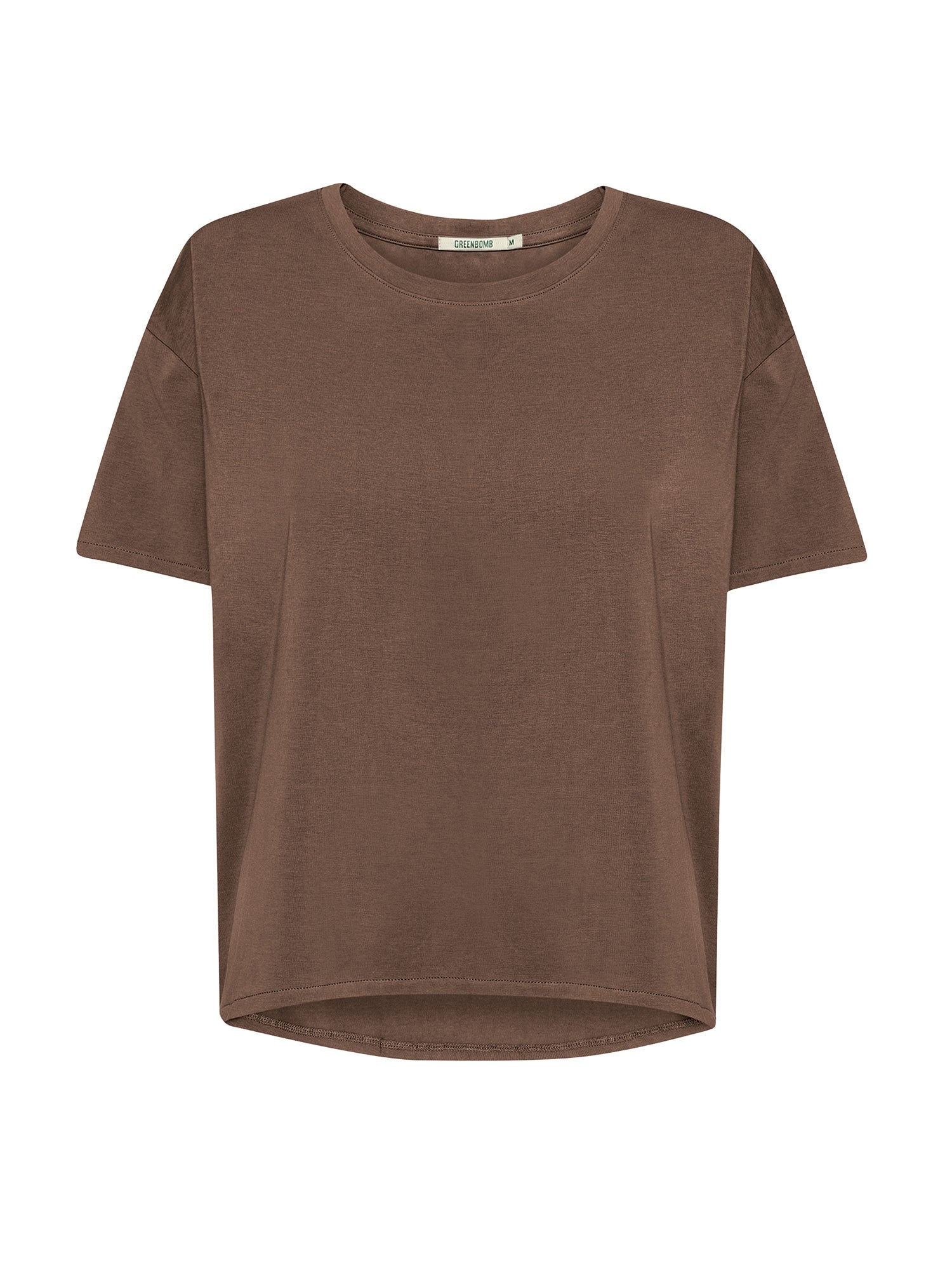 Earth Wood: Lässiges T-Shirt aus Bio-Baumwoll-Mix für Damen [24969]