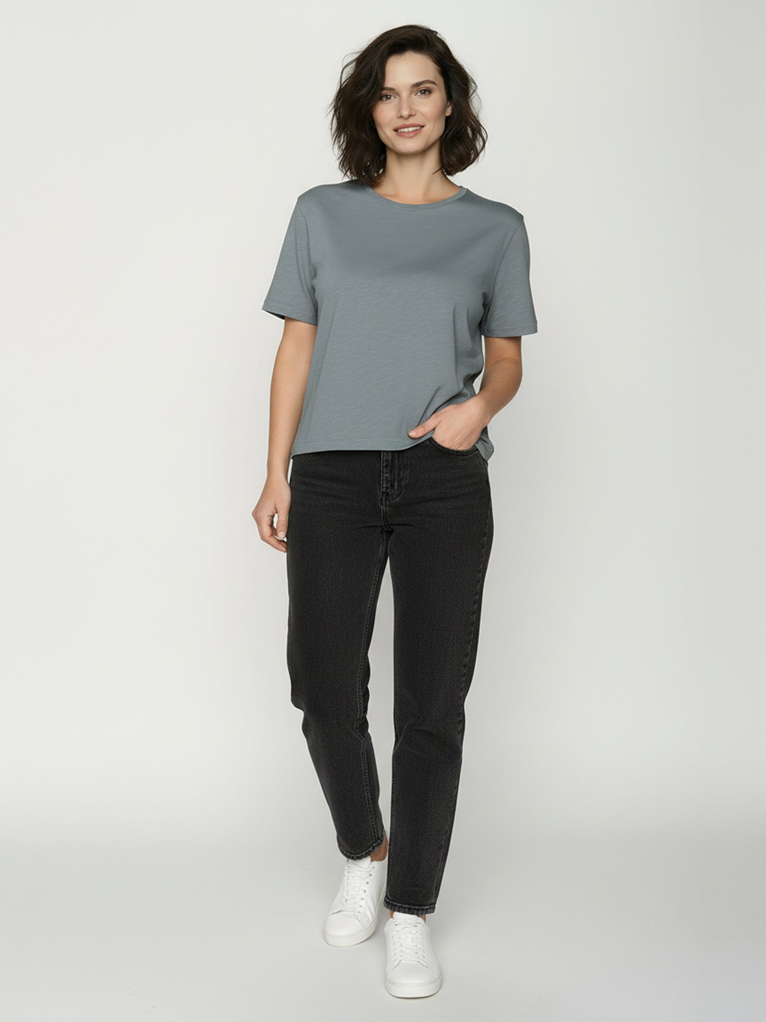 Fogstone: Kastiges T-Shirt aus Bio-Baumwolle für Damen [25037]