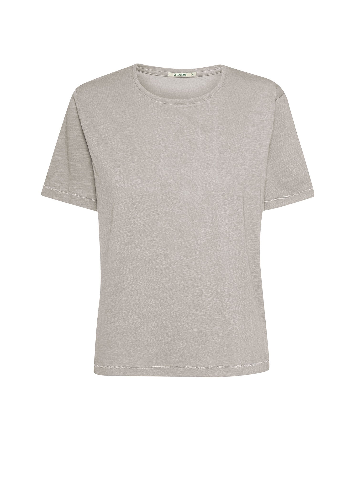 Sandstone: Kastiges T-Shirt aus Bio-Baumwolle für Damen [25059]