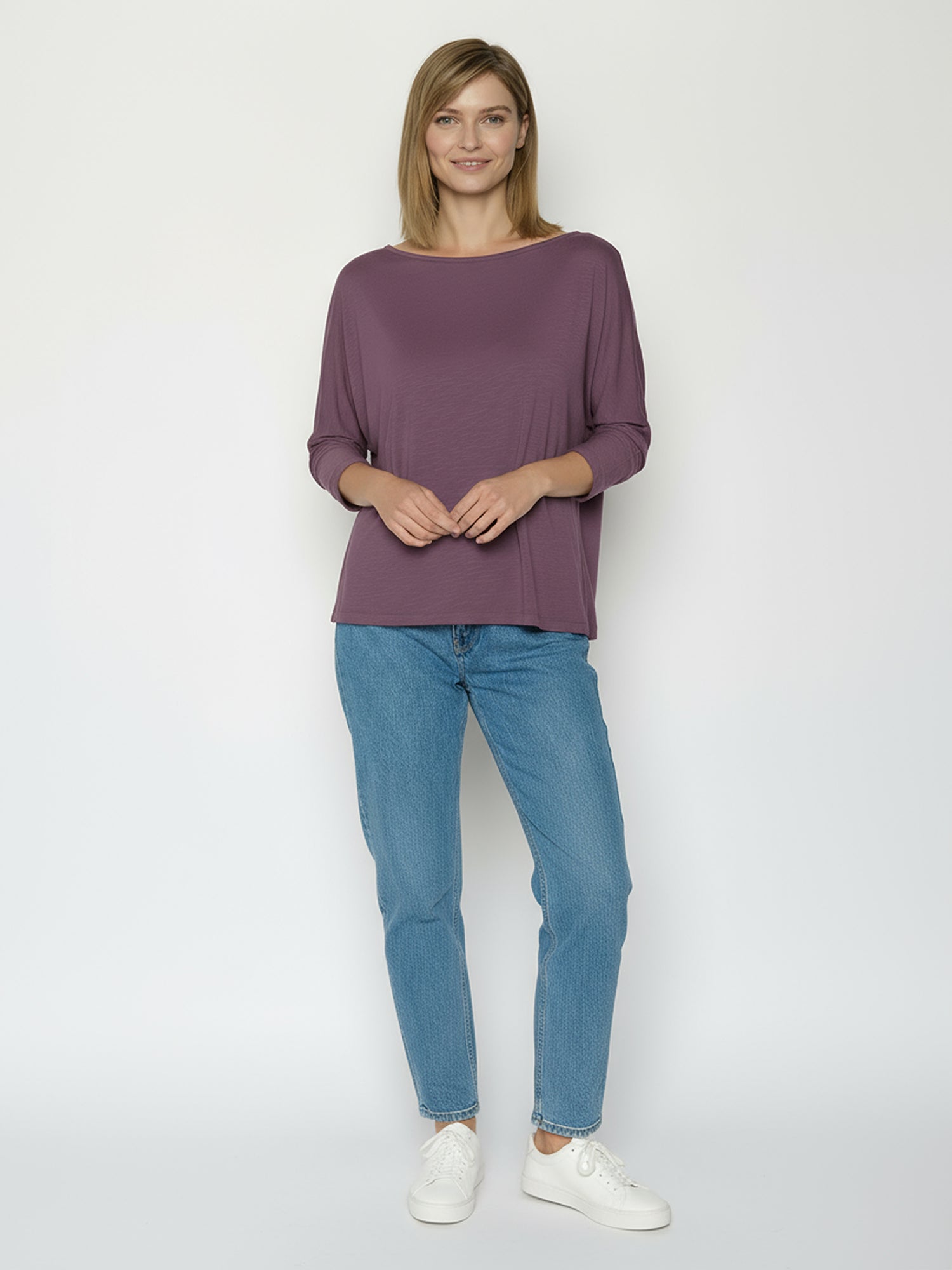 Moorberry: Gemütliches Longsleeve aus Viskose (LENZING™ ECOVERO™) Mix für Damen [25067]