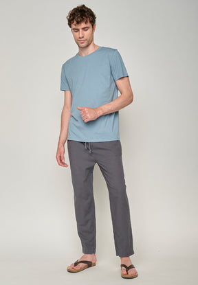 Storm Grey: Lässige Hose aus Bio-Baumwoll Mix für Herren [2289]