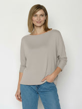 Sandstone: Gemütliches Longsleeve aus Viskose (LENZING™ ECOVERO™) Mix für Damen [25075]