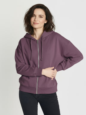 Moorberry: Lässige Sweatjacke aus Bio-Baumwolle für Damen [25090]