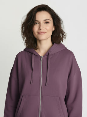 Moorberry: Lässige Sweatjacke aus Bio-Baumwolle für Damen [25091]