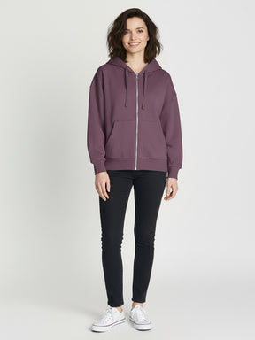 Moorberry: Lässige Sweatjacke aus Bio-Baumwolle für Damen [25092]