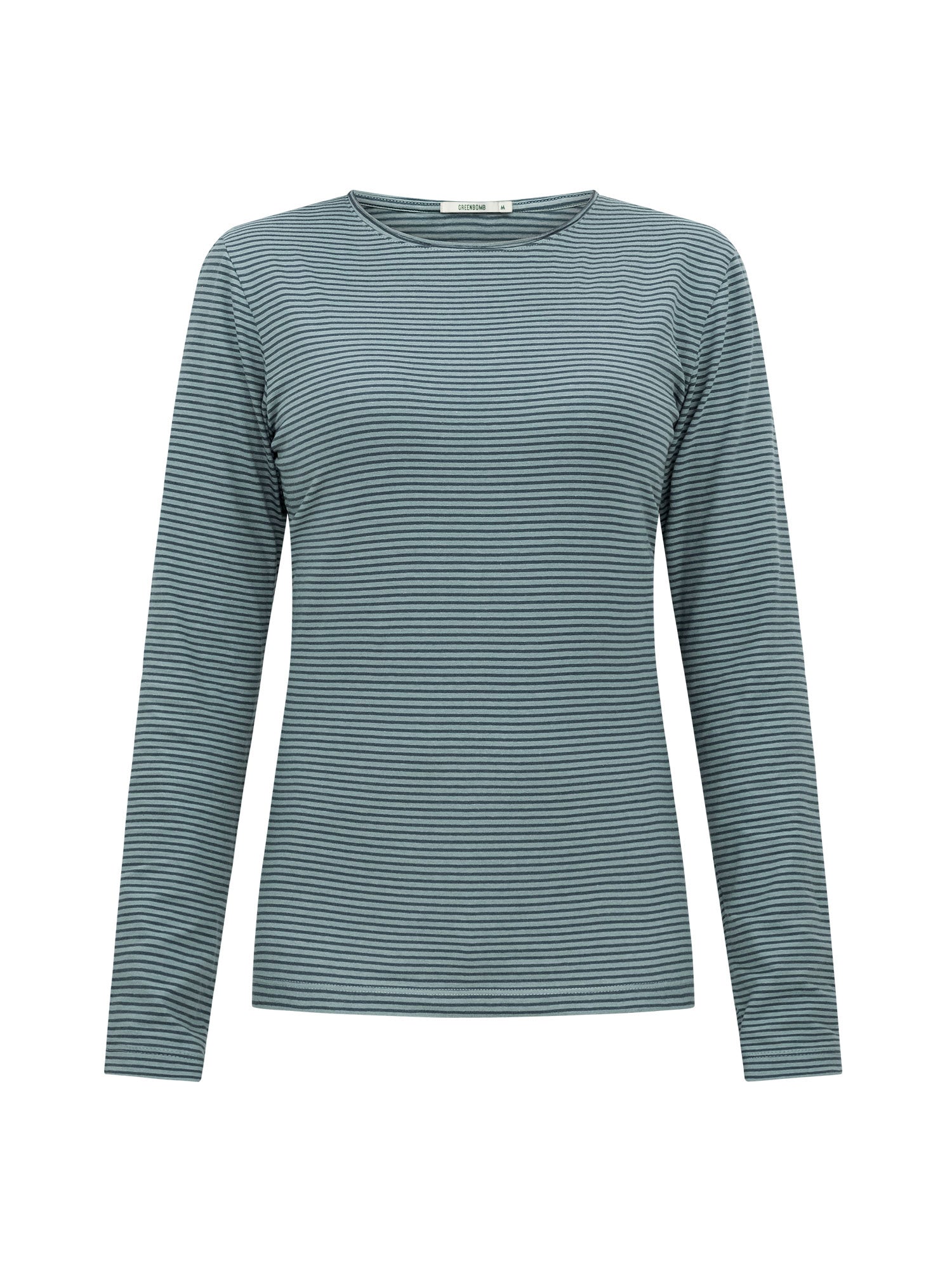 Fogstone Stripes: Sportliches Longsleeve aus Bio-Baumwolle für Damen [25104]