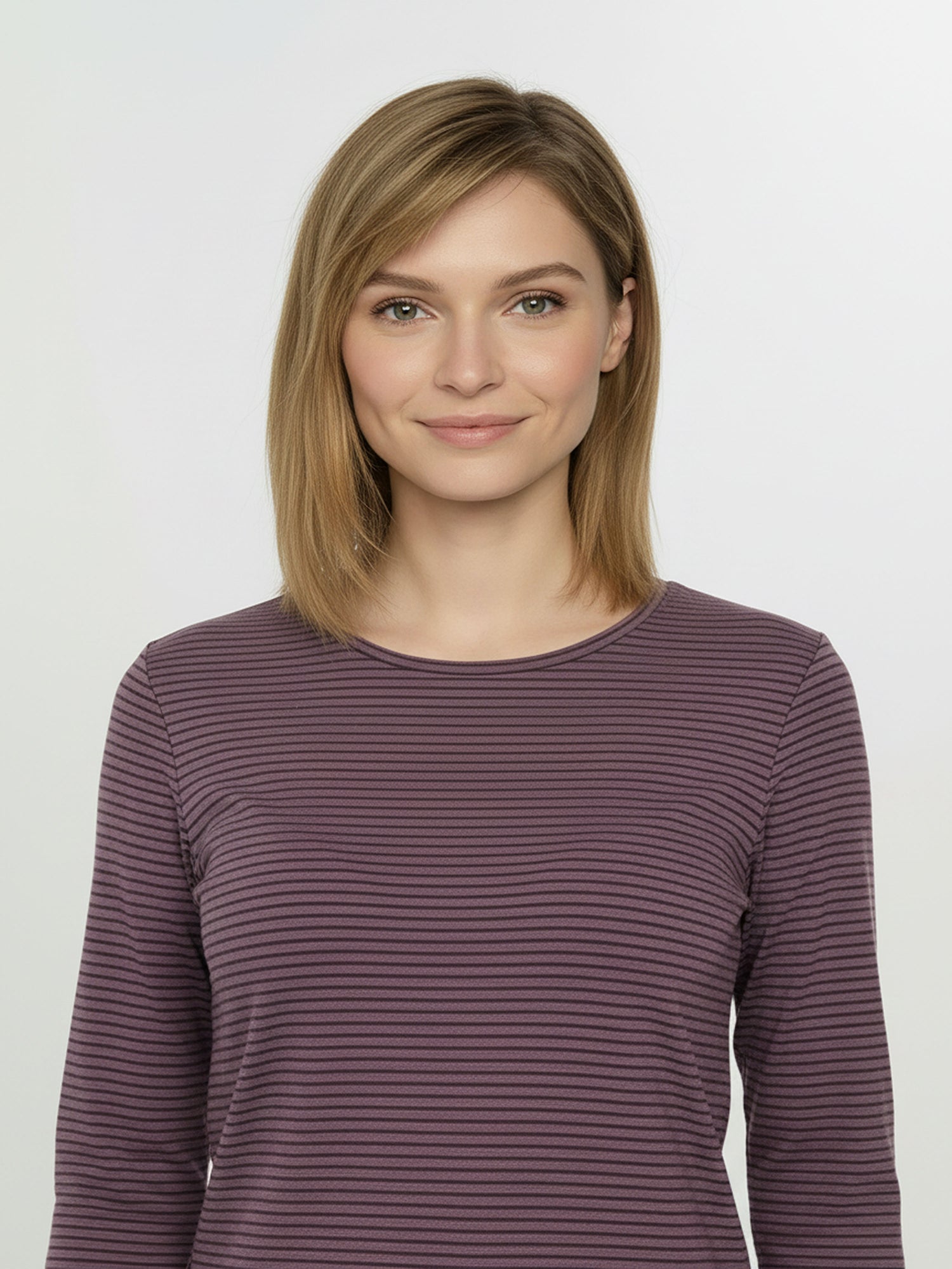 Moorberry Stripes: Sportliches Longsleeve aus Bio-Baumwolle für Damen [25106]