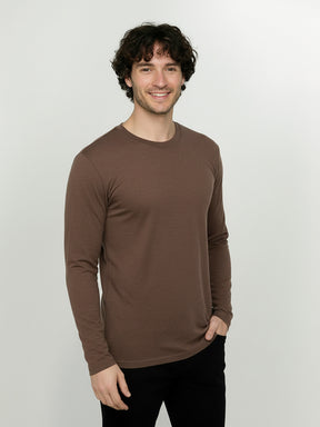 Earth Wood: Funktionales Longsleeve aus Merino-Wolle für Herren [25125]