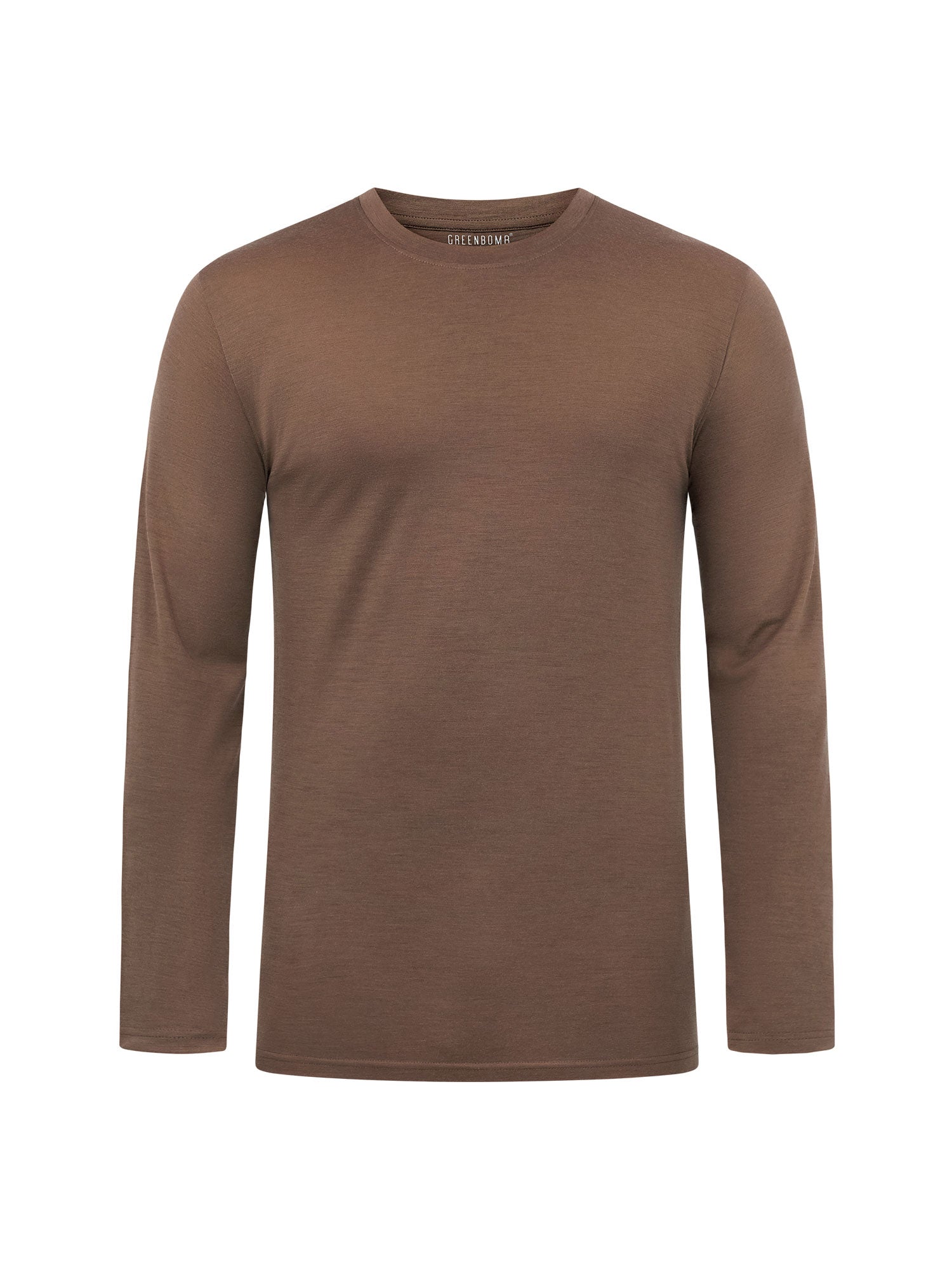 Earth Wood: Funktionales Longsleeve aus Merino-Wolle für Herren [25129]