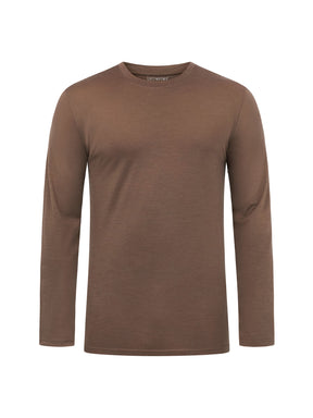Earth Wood: Funktionales Longsleeve aus Merino-Wolle für Herren [25129]