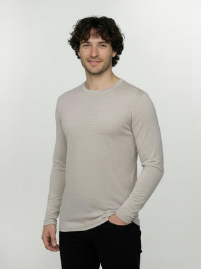 Sandstone: Funktionales Longsleeve aus Merino-Wolle für Herren [25130]