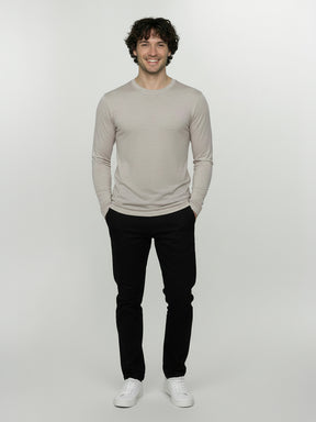 Sandstone: Funktionales Longsleeve aus Merino-Wolle für Herren [25132]