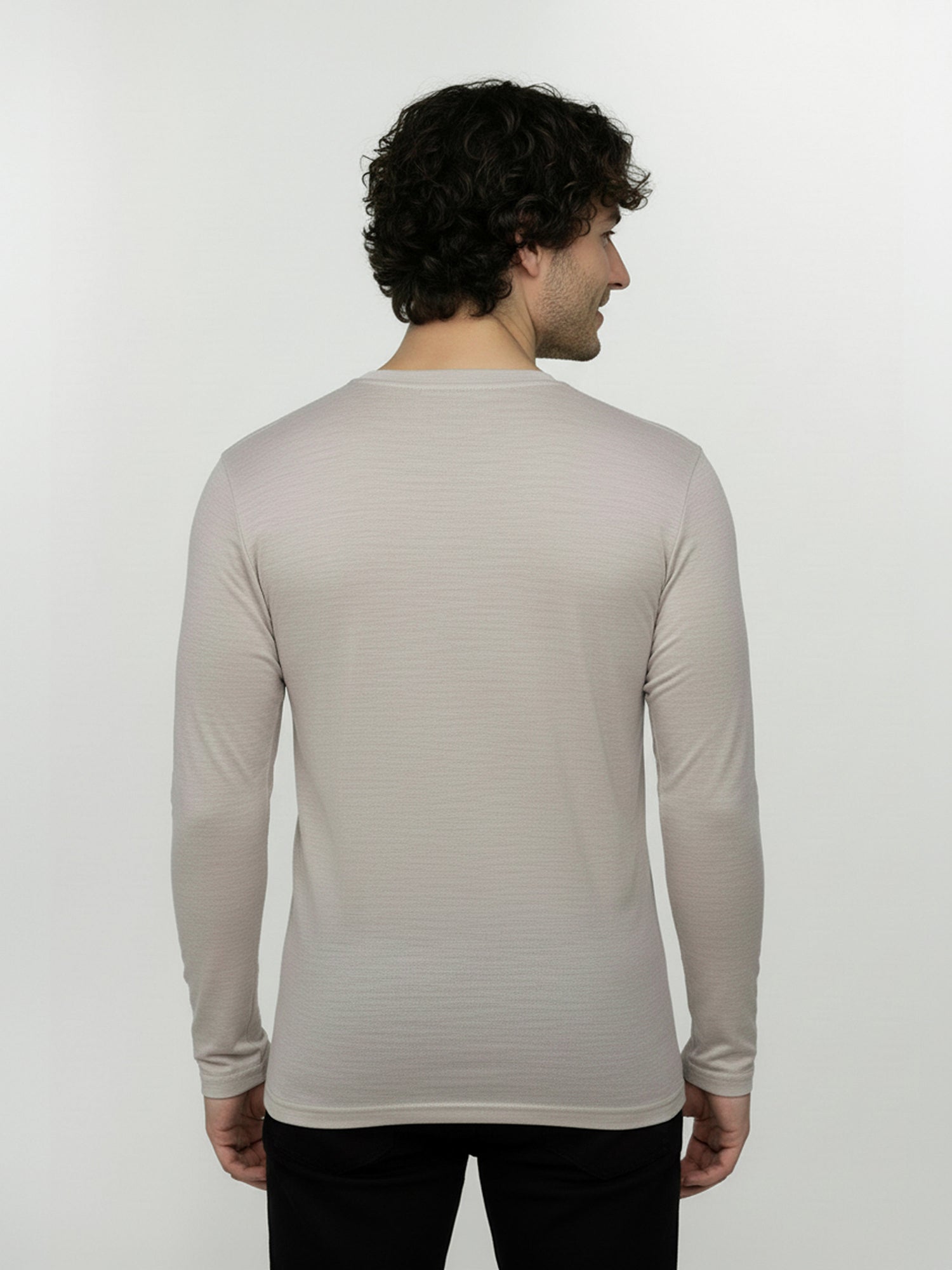 Sandstone: Funktionales Longsleeve aus Merino-Wolle für Herren [25133]