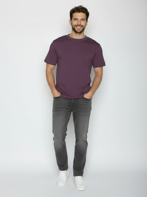 Berry Bark: Lässiges Oversize-T-Shirt aus Bio-Baumwolle für Herren [25137]