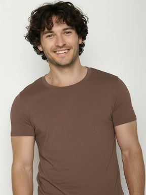 Earth Wood: Sportliches T-Shirt aus Bio-Baumwolle für Herren [25171]