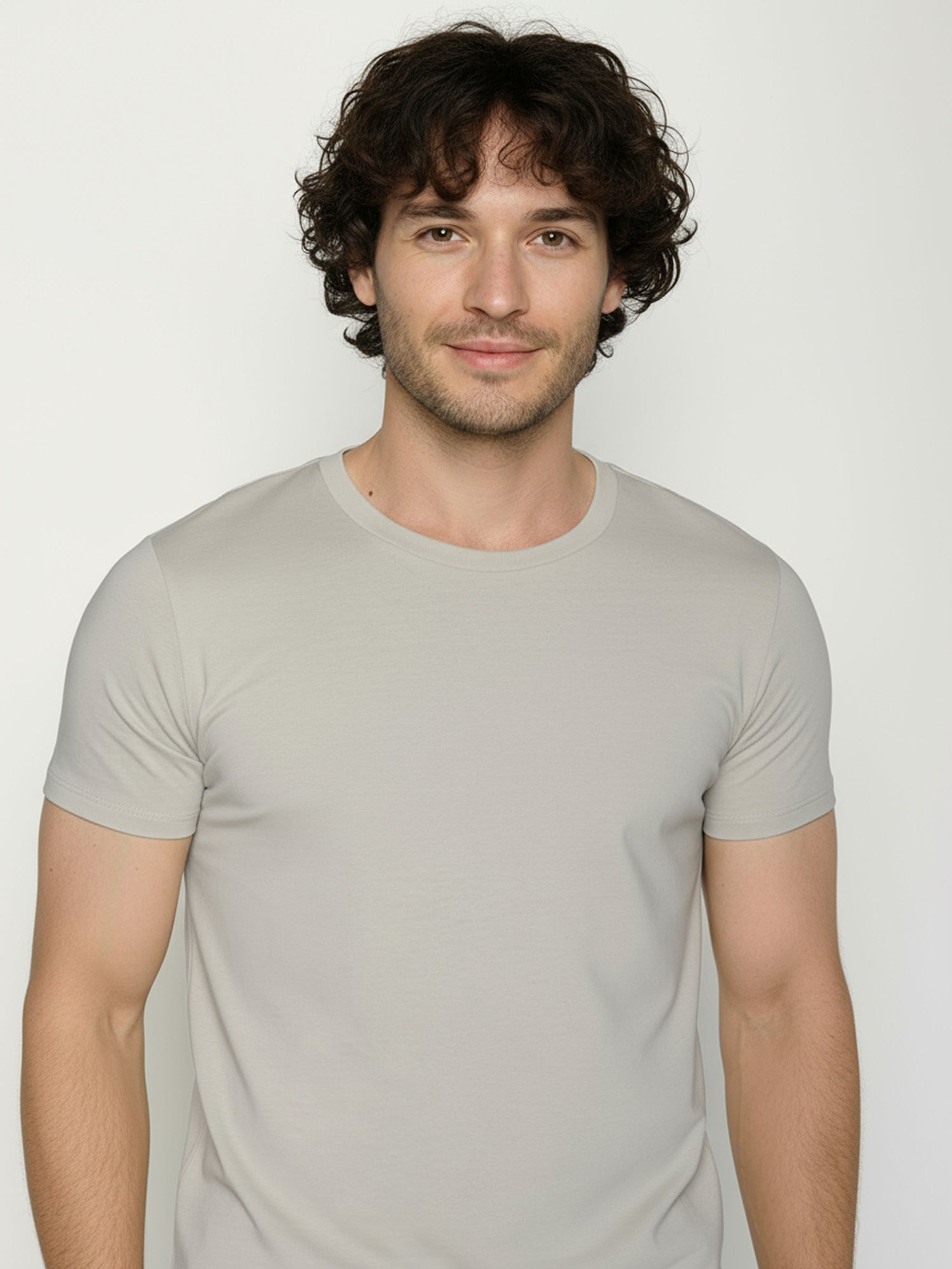 Sandstone: Sportliches T-Shirt aus Bio-Baumwolle für Herren [25181]