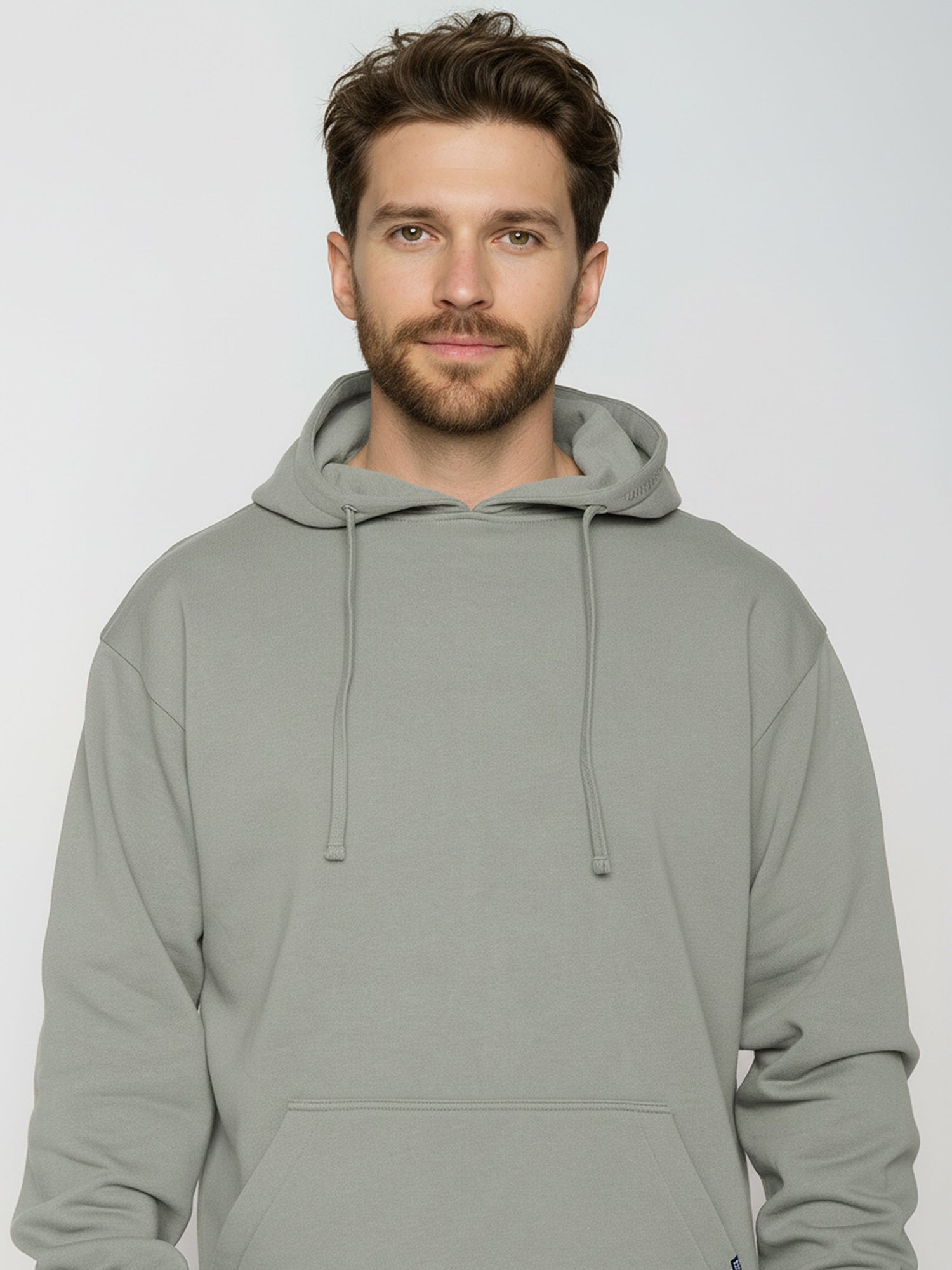 Moos Mint: Gemütlicher Hoodie aus Bio-Baumwolle für Herren [25196]
