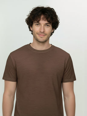 Earth Wood: Funktionales T-Shirt aus Merino-Wolle für Herren [25216]