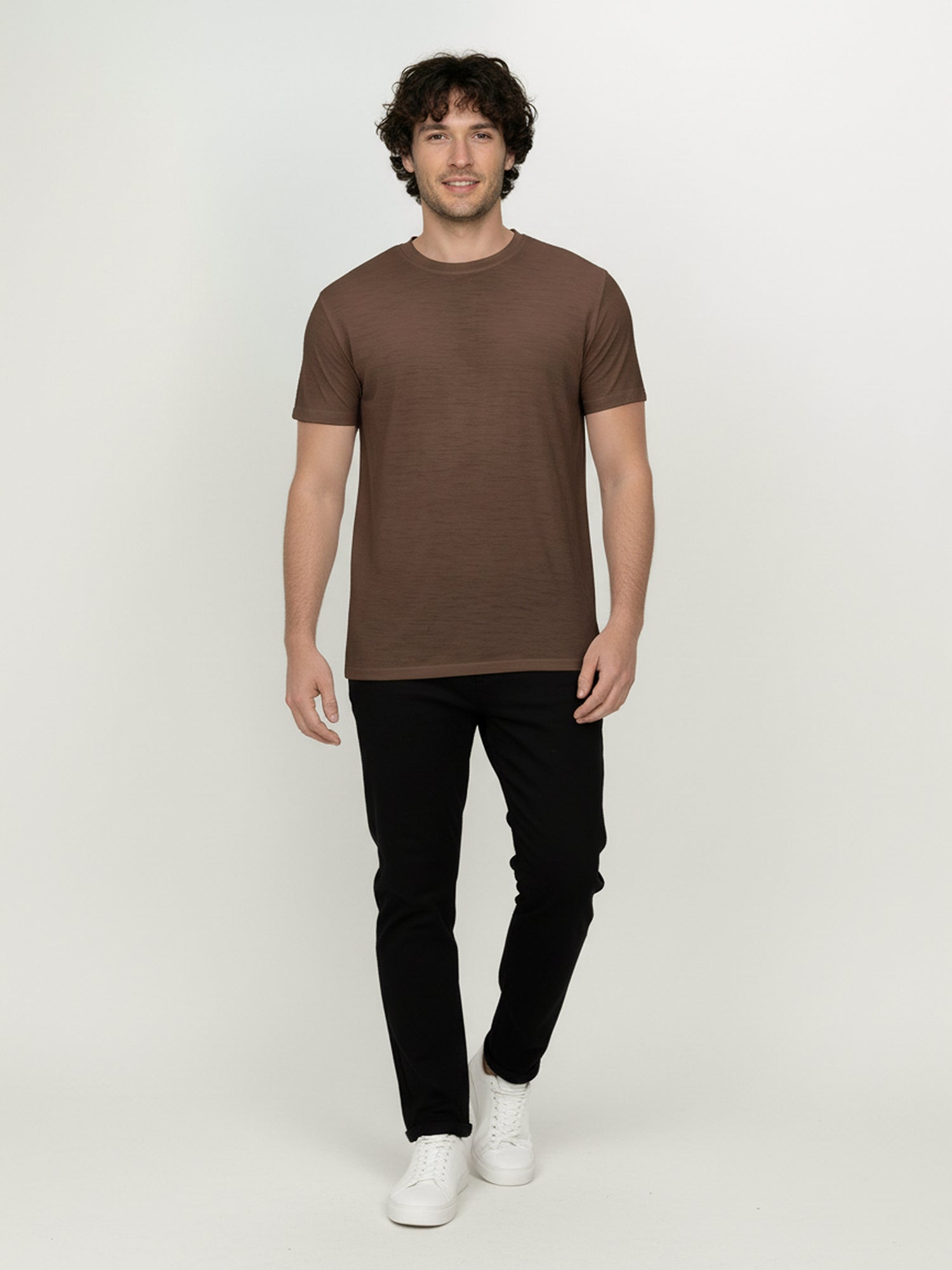 Earth Wood: Funktionales T-Shirt aus Merino-Wolle für Herren [25217]