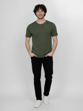 Herb Stripes: Sportliches T-Shirt aus Bio-Baumwolle für Herren [25228]