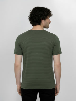 Herb Stripes: Sportliches T-Shirt aus Bio-Baumwolle für Herren [25229]