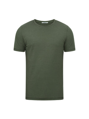 Herb Stripes: Sportliches T-Shirt aus Bio-Baumwolle für Herren [25230]
