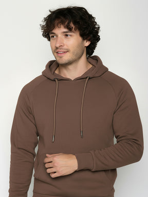 Earth Wood: Hoodie aus Bio-Baumwolle mit Raglan-Arm für Herren [25267]