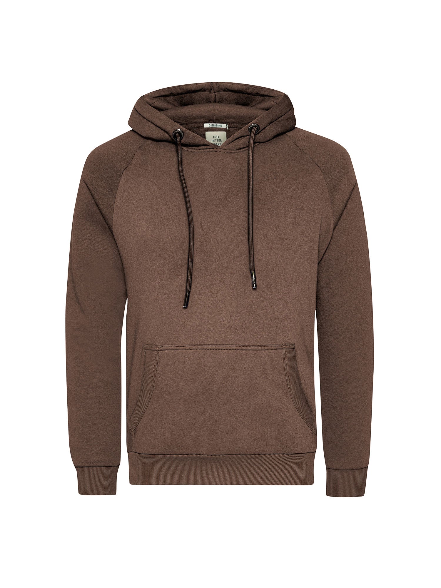 Earth Wood: Hoodie aus Bio-Baumwolle mit Raglan-Arm für Herren [25270]