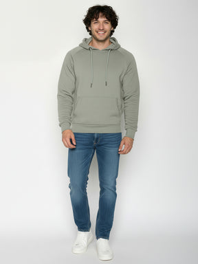 Moos Mint: Hoodie aus Bio-Baumwolle mit Raglan-Arm für Herren [25273]
