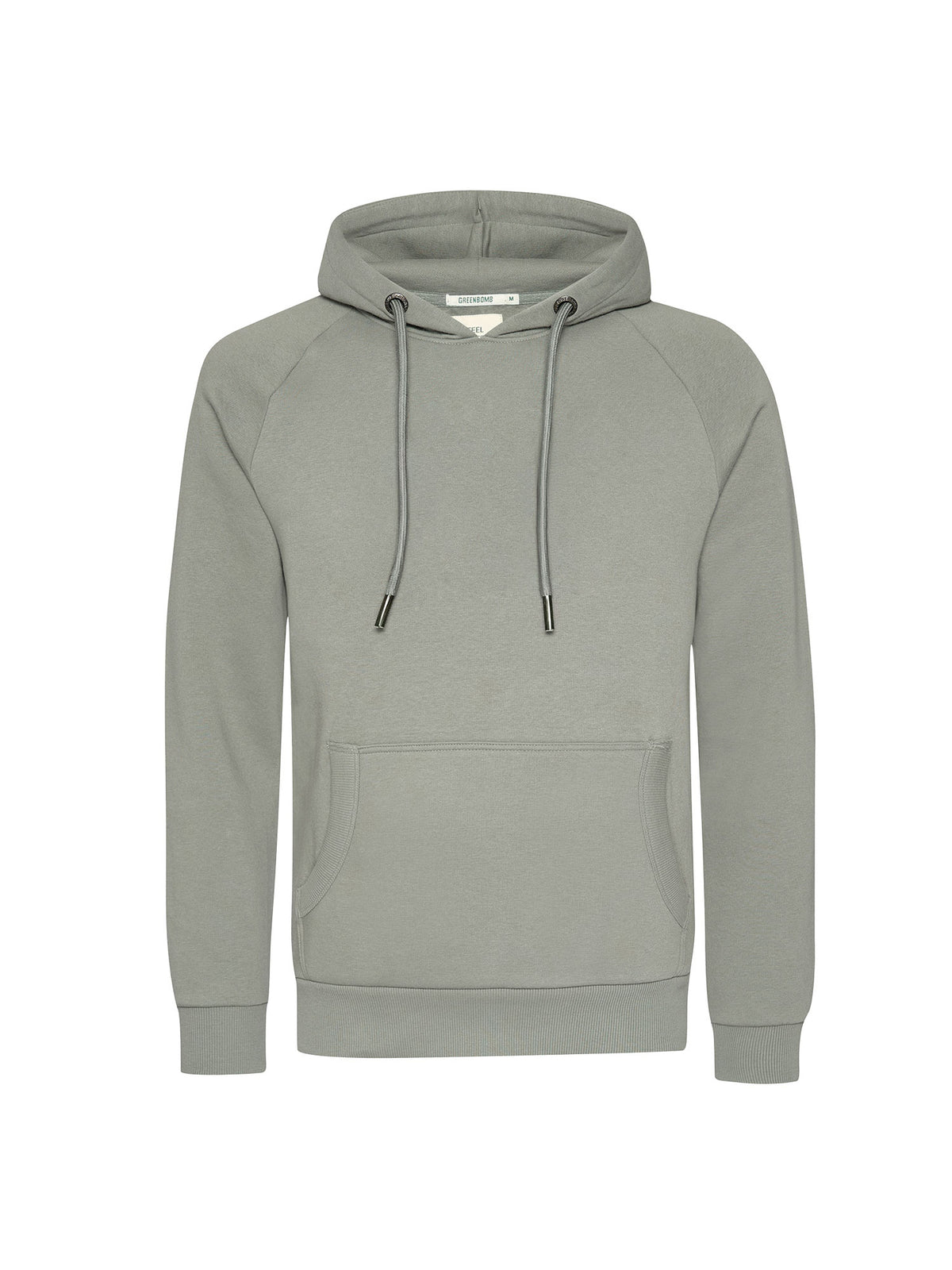 Moos Mint: Hoodie aus Bio-Baumwolle mit Raglan-Arm für Herren [25275]