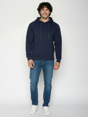 Navy: Hoodie aus Bio-Baumwolle mit Raglan-Arm für Herren [25278]