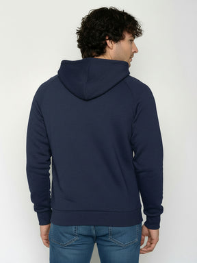 Navy: Hoodie aus Bio-Baumwolle mit Raglan-Arm für Herren [25279]