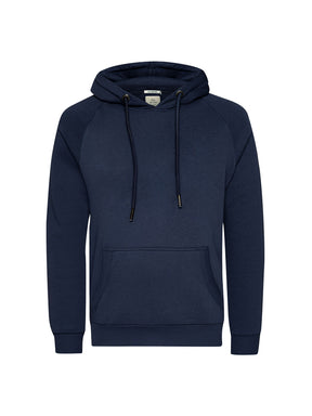 Navy: Hoodie aus Bio-Baumwolle mit Raglan-Arm für Herren [25280]