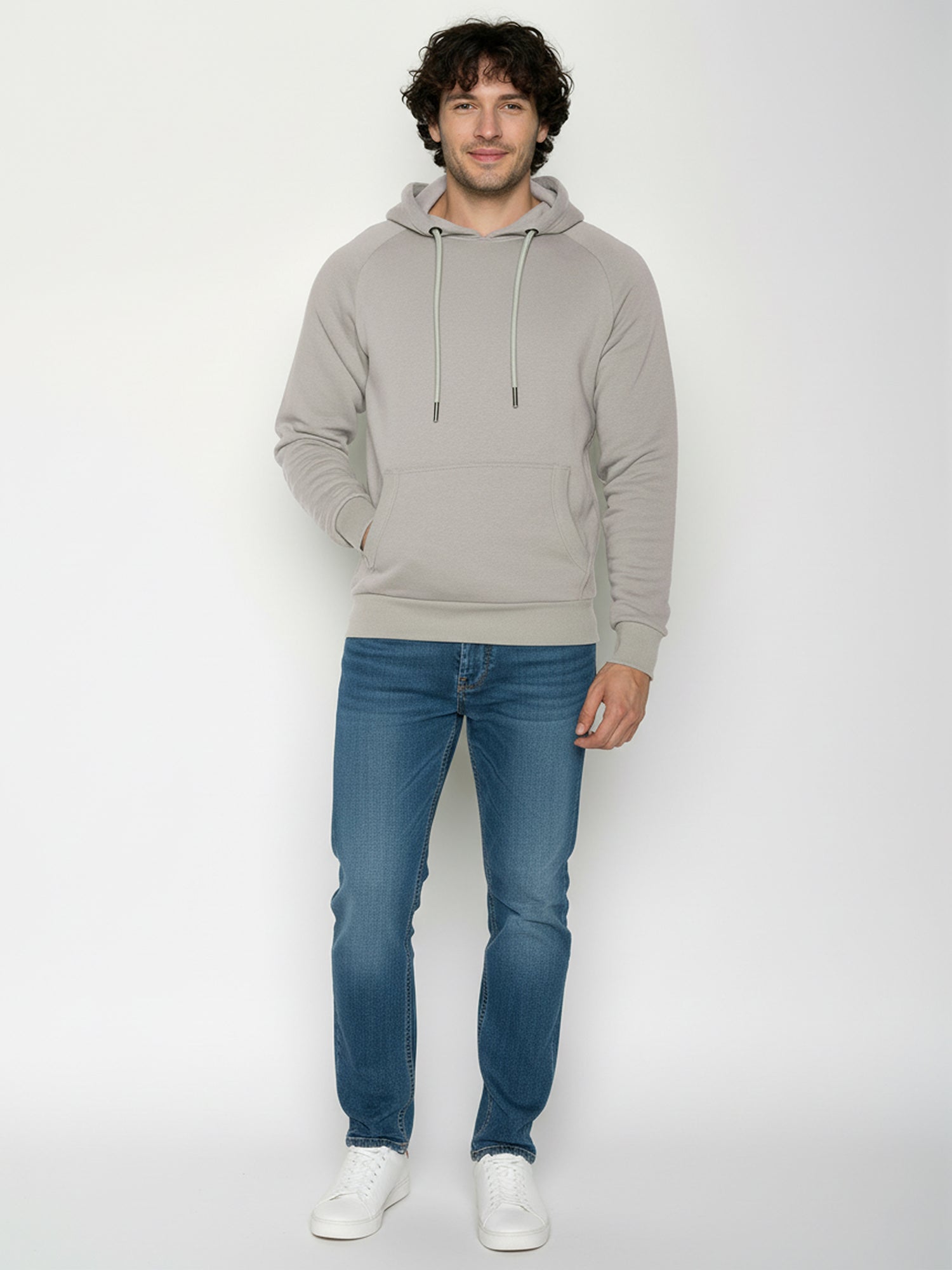 Sandstone: Hoodie aus Bio-Baumwolle mit Raglan-Arm für Herren [25283]