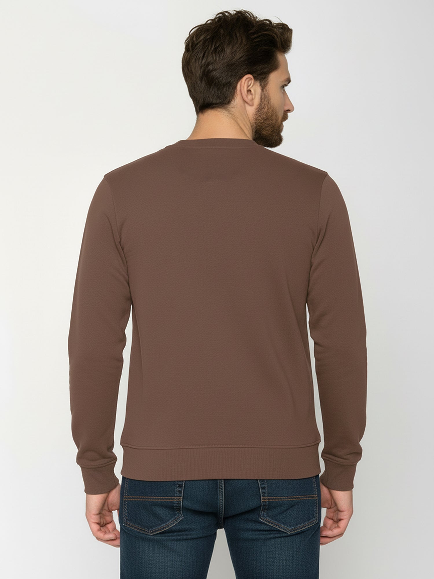 Earth Wood: Gemütliches Sweatshirt aus Bio-Baumwolle für Herren [25289]