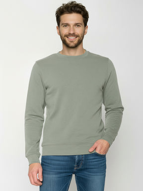 Moos Mint: Gemütliches Sweatshirt aus Bio-Baumwolle für Herren [25291]